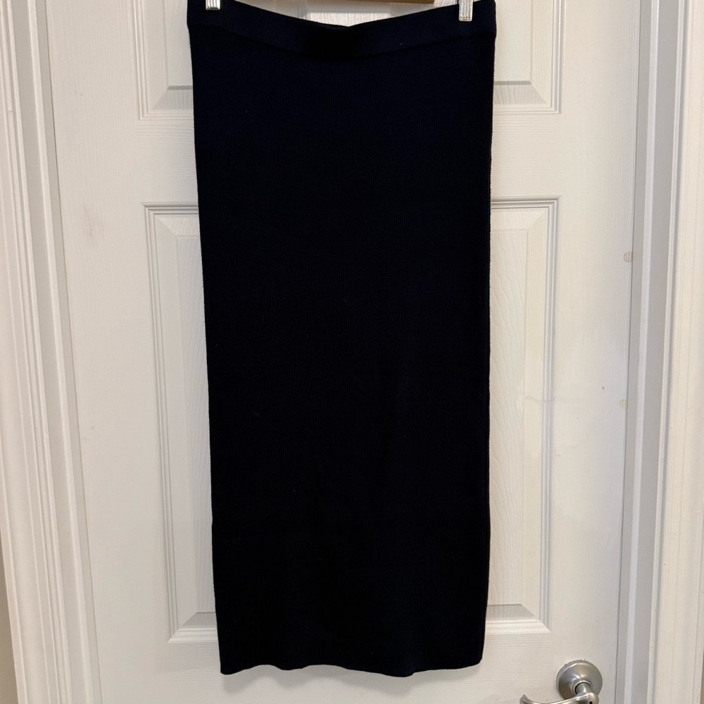 NWT Loft Navy Pull On Sweater Skirt